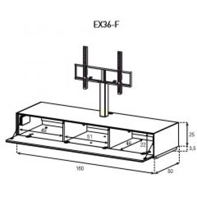 Стойка для ТВ Sonorous ELEMENT EX160 #8